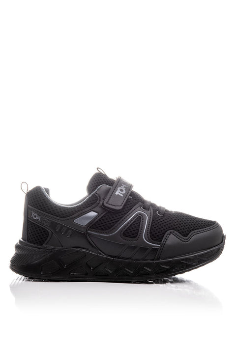 TonnyBlack Black Kids Sports Shoes