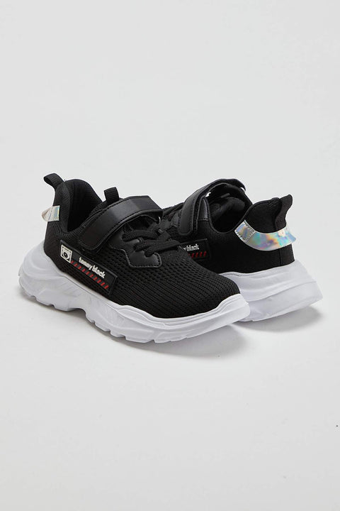 TonnyBlack Black Kids Sneakers