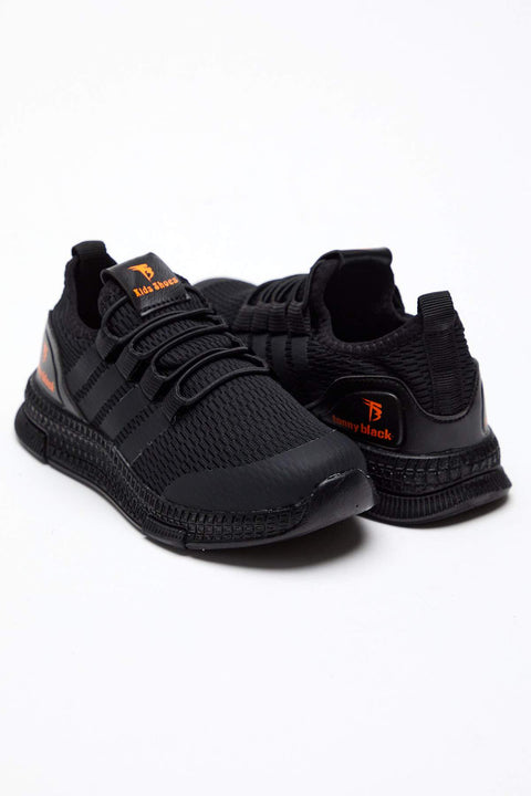 Tonny Black Black Kids Sports Shoes