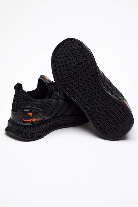 Tonny Black Black Kids Sports Shoes