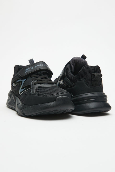 TonnyBlack Black Kids Sports Shoes