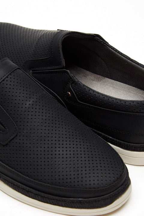 TonnyBlack Black Men's Loafers TBCSD-2_101