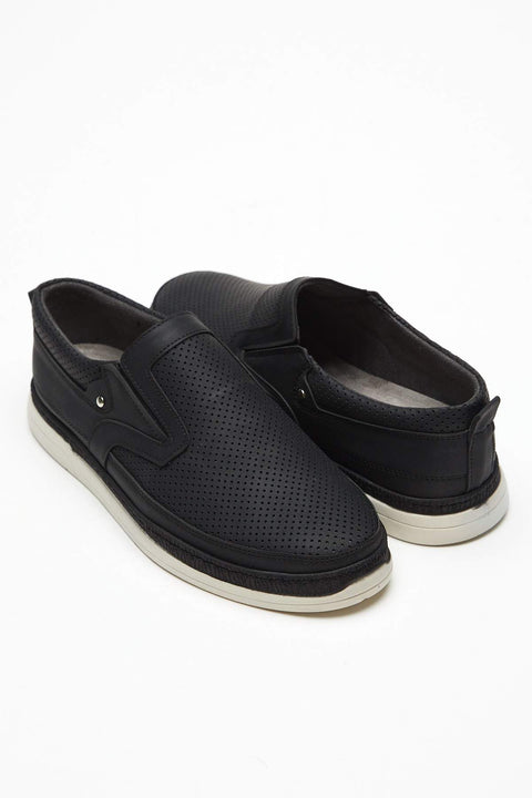 TonnyBlack Black Men's Loafers TBCSD-2_101
