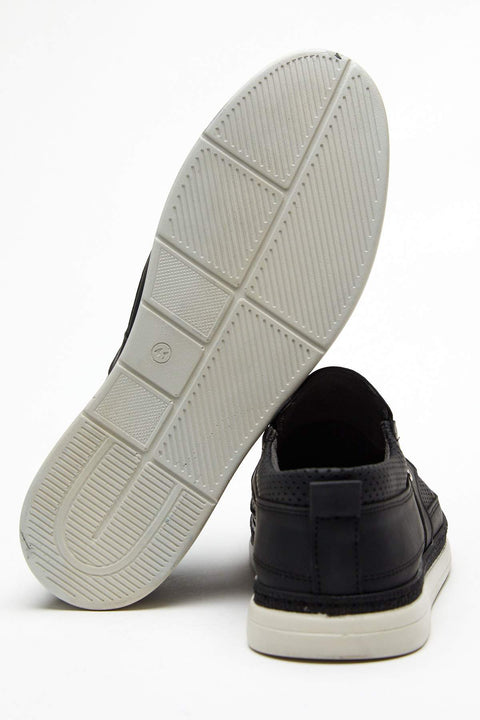 TonnyBlack Black Men's Loafers TBCSD-2_101