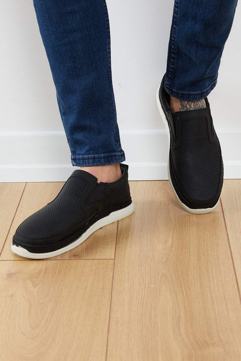 TonnyBlack Black Men's Loafers TBCSD-2_101