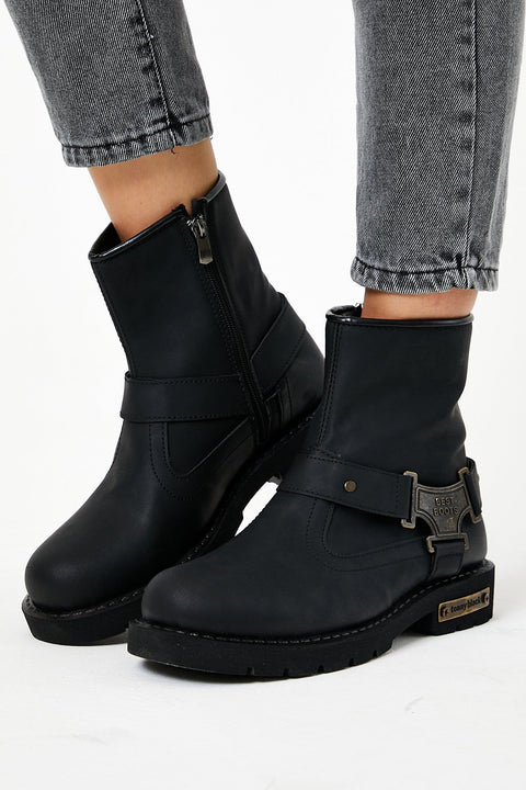 TonnyBlack Black Men's Boots TBDG06-2_101