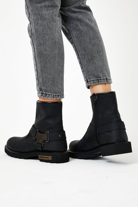 TonnyBlack Black Men's Boots TBDG06-2_101