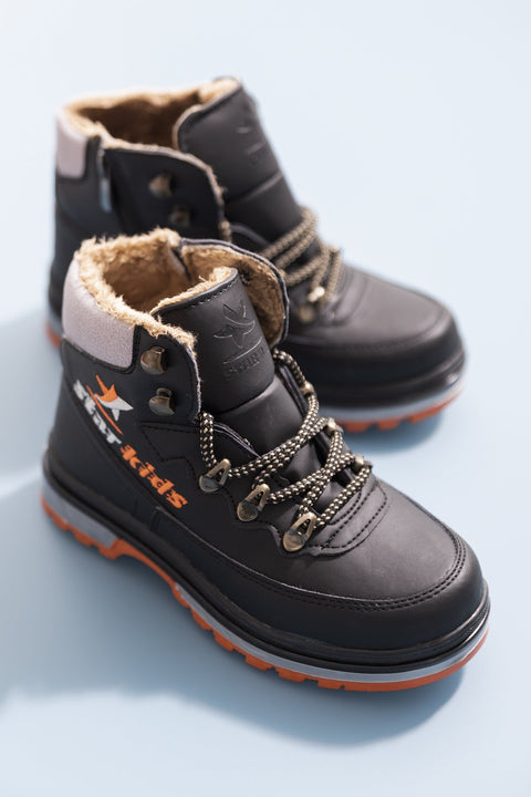 Tonny Black Silver Kids Trekking Boots o.o.s