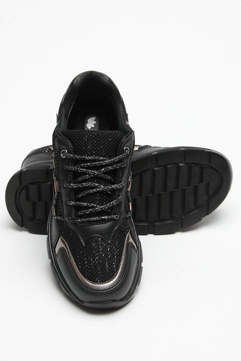 TonnyBlack Black Women's Sneakers  DGF116-1_101