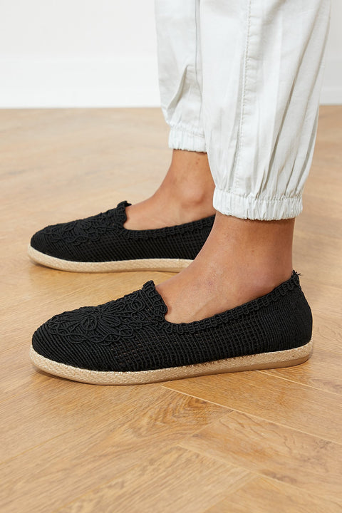 TonnyBlack Black Women's Flat Shoes TB117-1_101