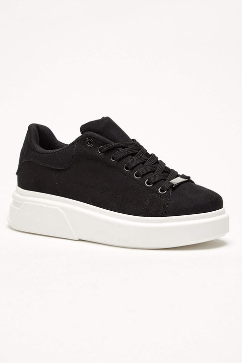 TonnyBlack Black Suede Women's Sneakers TB235-1_301
