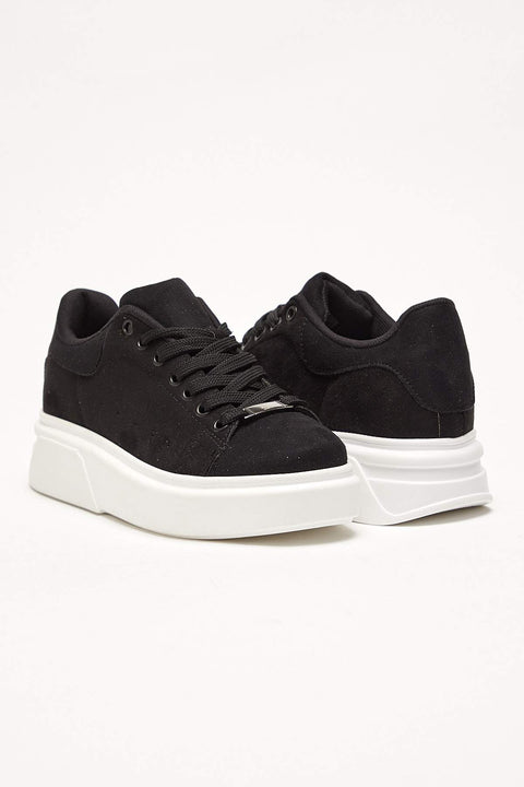 TonnyBlack Black Suede Women's Sneakers TB235-1_301
