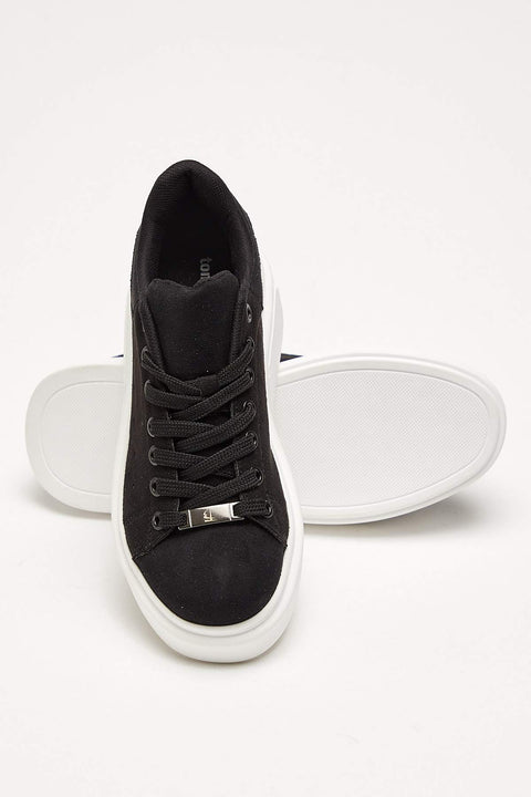 TonnyBlack Black Suede Women's Sneakers TB235-1_301