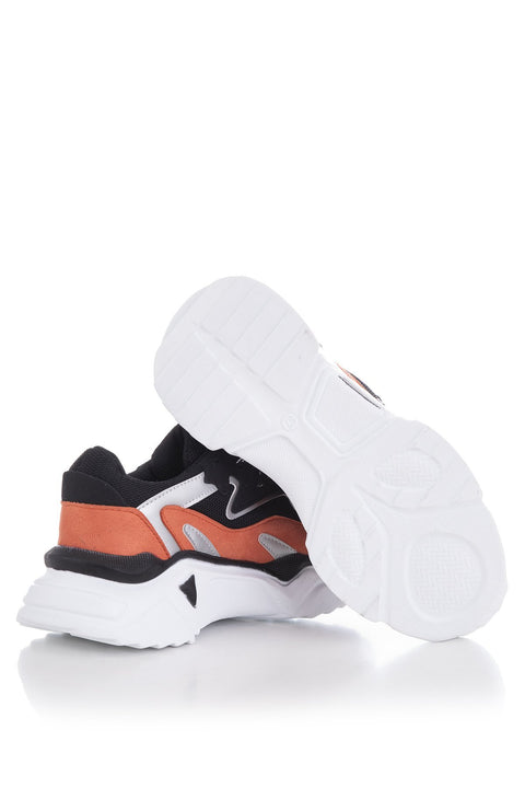 TonnyBlack Black Orange Women's Sneakers TB289-1_323