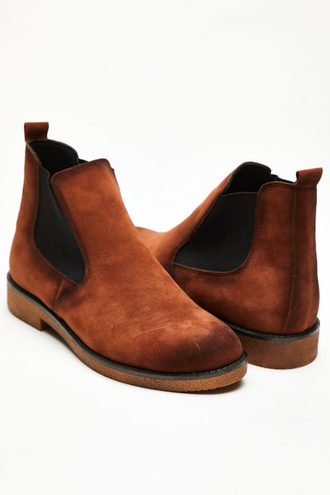 TonnyBlack Tan Suede Men's Boots TBCHS-2_326