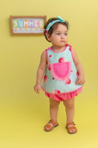 Pixy Love Baby Girl Turquoise Ice Cream Set