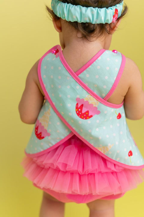 Pixy Love Baby Girl Turquoise Ice Cream Set