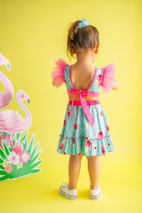 Pixy Girl Turquoise Ruby Ice Cream Suit Ruby Ice Cream