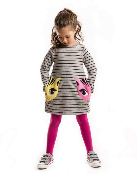 Denokids Twin Cat Dress