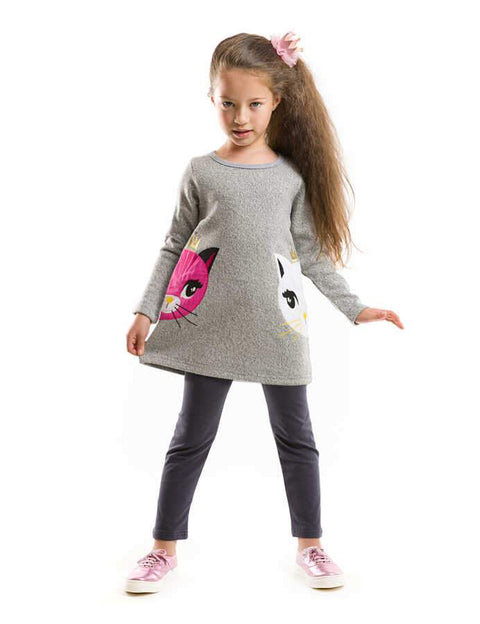 Denokids Twin Cats Tunic Set