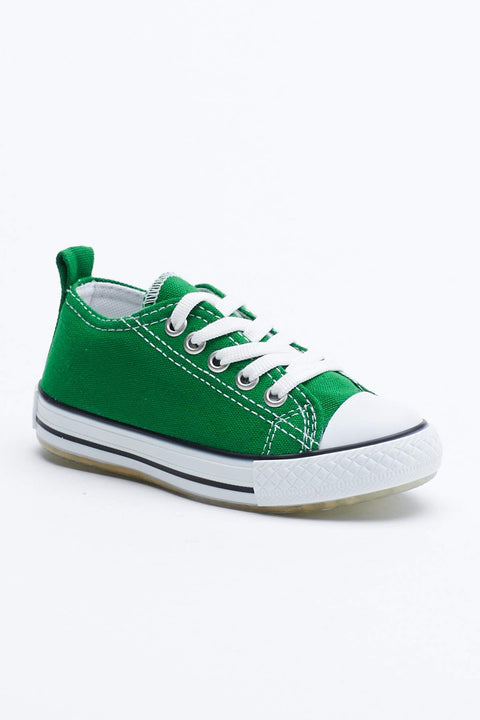 TonnyBlack Green Kids Lighted Sports Shoes