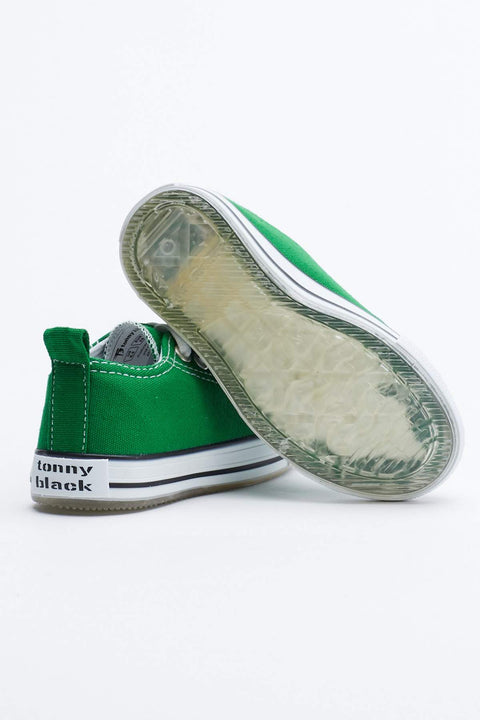 TonnyBlack Green Kids Lighted Sports Shoes